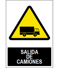 SEÑAL SALIDA CAMIONES SA1041 40X30