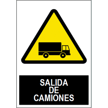 SEÑAL SALIDA CAMIONES SA1041 40X30