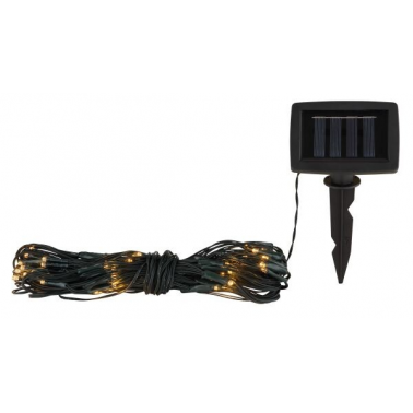 36890 CORTINA SOLAR LED 100 LUCES 3000K 110x90cm IP44 GLOBO