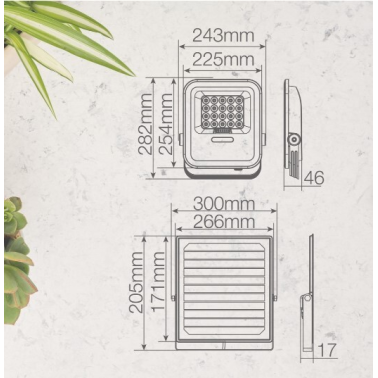 202615016 PROYECTOR LED MILOHA 100W 6500K CON PANEL SOLAR 10W GSC