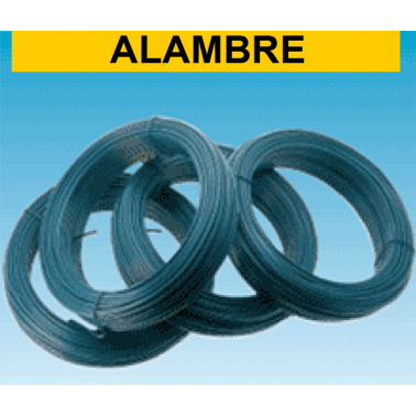 ALAMBRE PLASTIFICADO VERDE Ø2,60 100M