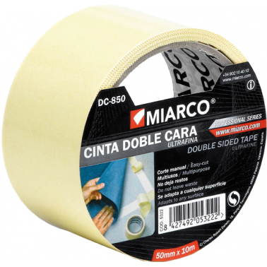 CINTA DOBLE CARA DC850-50MMX10M POLIPRO.