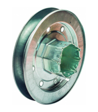 POLEA METALICA C/ESPIGA PR19 180MM ZN