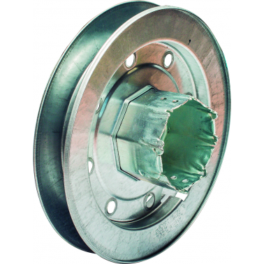 POLEA METALICA C/ESPIGA PR19 180MM ZN