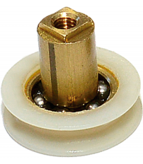 RODAMIENTO MAMPARA TUBO RD02 24MM BLANCO