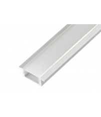 54123 2m PERFIL ALUM EMPOTRAR 12,5mm SIN DIFUSOR