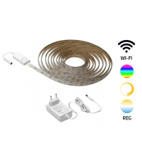 204035001 5m KIT TIRA LED SMART  6W/m RGB + 2700K-6500K IP65 GSC
