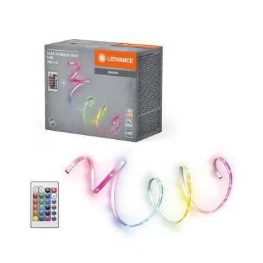 317743 120cm TIRA LED AUTOADHESIVA 4W RGB 5V CON MANDO LEDVANCE