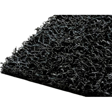 ALFOMBRA NEGRA RIZO C/BASE 1,20X8(12MM)