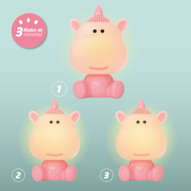 202805011 LAMPARA LED INFANTIL UNICORNIO ROSA 2,5W GSC