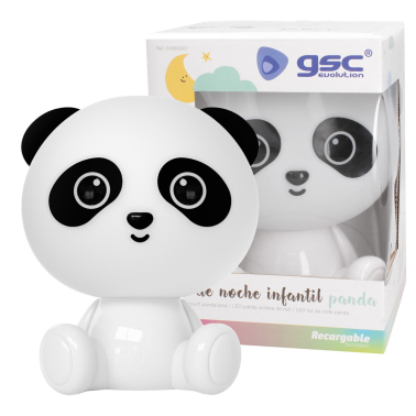202800007 LAMPARA LED INFANTIL PANDA RGB + LUZ DIA RECARGABLE BLANCO 2,5W GSC
