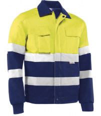 CAZADORA ALTA VISIBILIDAD AMARILLO/AZUL TALLA-M