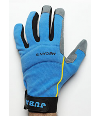 GUANTE CUERO SINT.MECANIX 270BL T-09 AZU