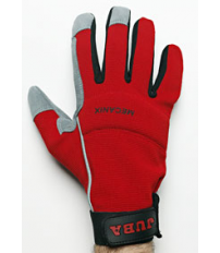 GUANTE CUERO SINT.MECANIX 270R T-08 ROJO