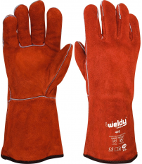 GUANTE SOLDADOR JUBA ROJO FORRADO H408