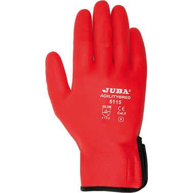 GUANTE NYLON/NITRILO FOAM H5115 T-07 ROJ