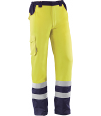 PANTALON  ALTA VISIBILIDAD AMARILLO/AZUL HV748BC T-M