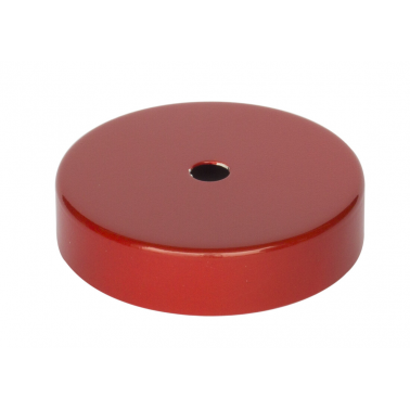 N296R FLORON DECORATIVO METALICO ROJO 80X20mm