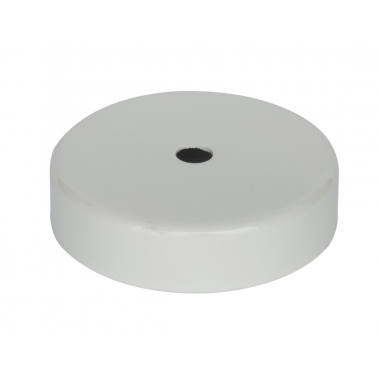 N296B FLORON DECORATIVO METALICO BLANCO 80X20mm
