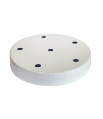 1301030-BL FLORON METALICO 6 SALIDAS BLANCO ø16cm