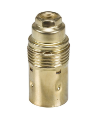 IL851440 PORTALAMPARAS LISO E14 LATONADO SIMON BRICO