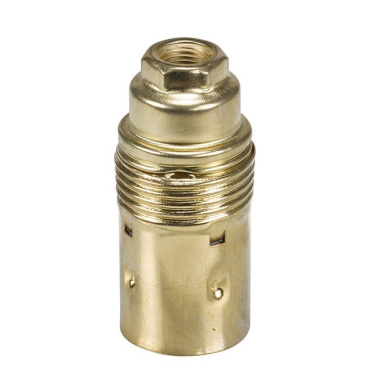 IL851440 PORTALAMPARAS LISO E14 LATONADO SIMON BRICO