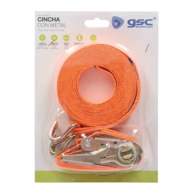 502015000 5m CINCHA METALICA C/CARRACA 25mm GSC