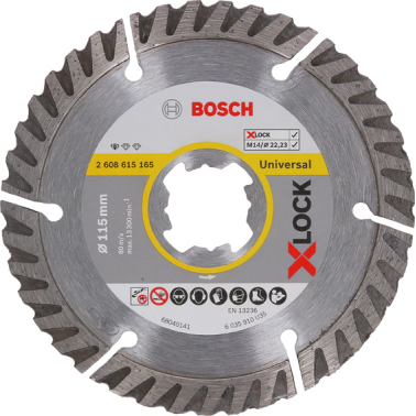 DISCO DIAMANTE BOSCH STANDAR UNIVIVERSAL .X-LOCK 115X22