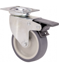 RUEDA TW0238 Ã 60 FRENO POLIAM GOMA GRIS