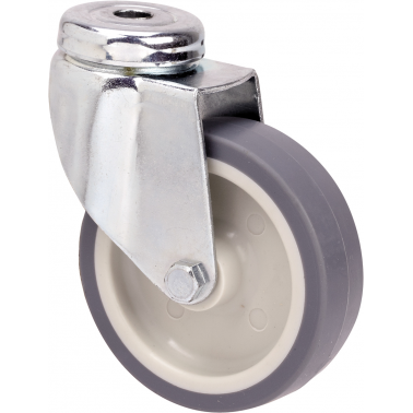 RUEDA TW0242 M10 Ã 60 POLIAMIX GOMA GRIS