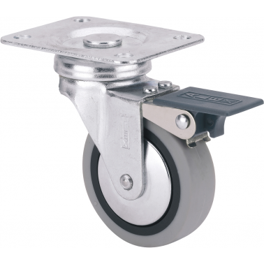 RUEDA TW0159 Ã 50 FRENO POLIAM GOMA GRIS
