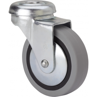 RUEDA TW0156 M10 Ã 50 POLIAMIX GOMA GRIS