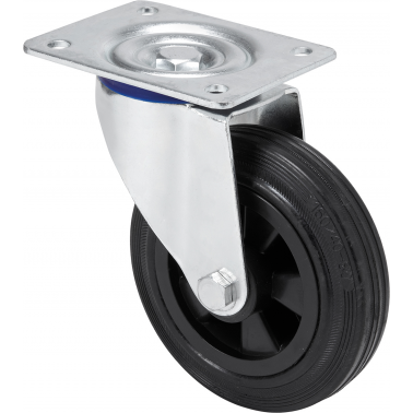 RUEDA TW0253 Ã¸ 80 POLIAMIX GOMA NEGRO