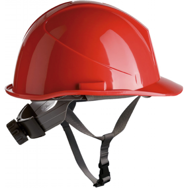 CASCO OBRA C/ROSCA+BARBUQ.80534 ROJO