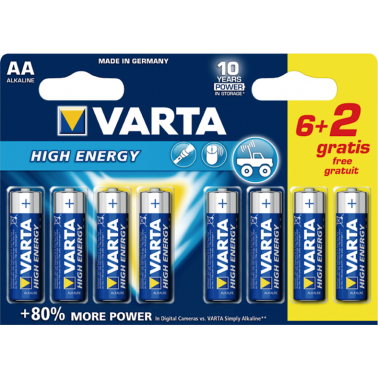 PILA ALC.4906-LR-06 AA BLISTER(6+2)VARTA
