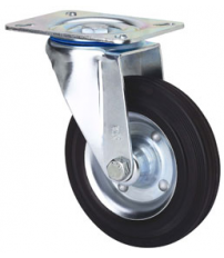 RUEDA 2/0227 S.ZV ø 125 GOMA LLANTA MET.
