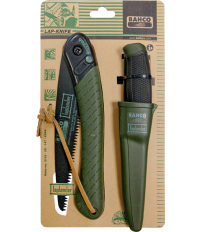 JUEGO SERRUCHO BAHCO PLEGABLE 396 Y CUCHILLO 2444