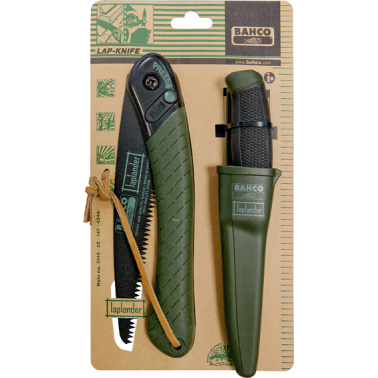 JUEGO SERRUCHO BAHCO PLEGABLE 396 Y CUCHILLO 2444