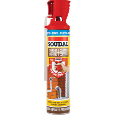 ESPUMA GENIUS COMF.&CONTR.600ML SOUDAL