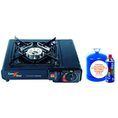 BS-102 COCINA COMPACTA DUAL CARTUCHO/BOMBONA COMGAS