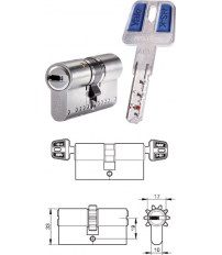 CILINDRO SEGURIDAD YALE HS-K 35X35 LT