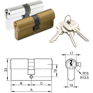 CILINDRO YL5 Y53040HNLC 30X40