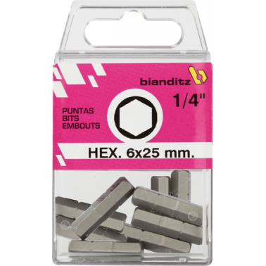 BLISTER 10PUNT.DEST.238846 H-6,0X25 1/4