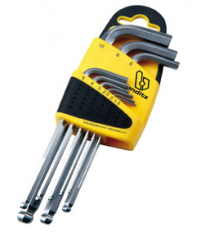 JUEGO 9 LLAVES ACODADAS HEXAGONAL LARGA BIANDITZ