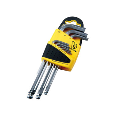 JUEGO 9 LLAVES ACODADAS HEXAGONAL LARGA BIANDITZ