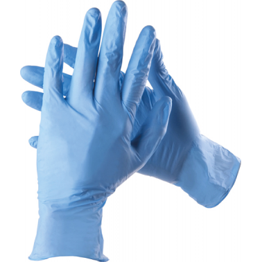 GUANTE ECOBLUE DES.NITRILO AZUL T-L C100