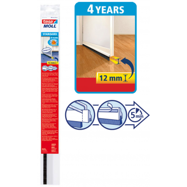 BARRA PVC SUELO 1 METROX37MM BLANCO