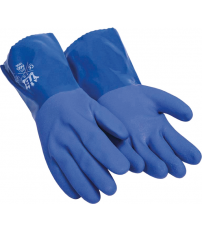 GUANTE 666VINIL QUIMICO PVC T-07 AZUL