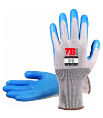 GUANTE LATEX 313AZ GRIP T-09 AZUL