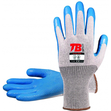 GUANTE LATEX 313AZ GRIP T-09 AZUL